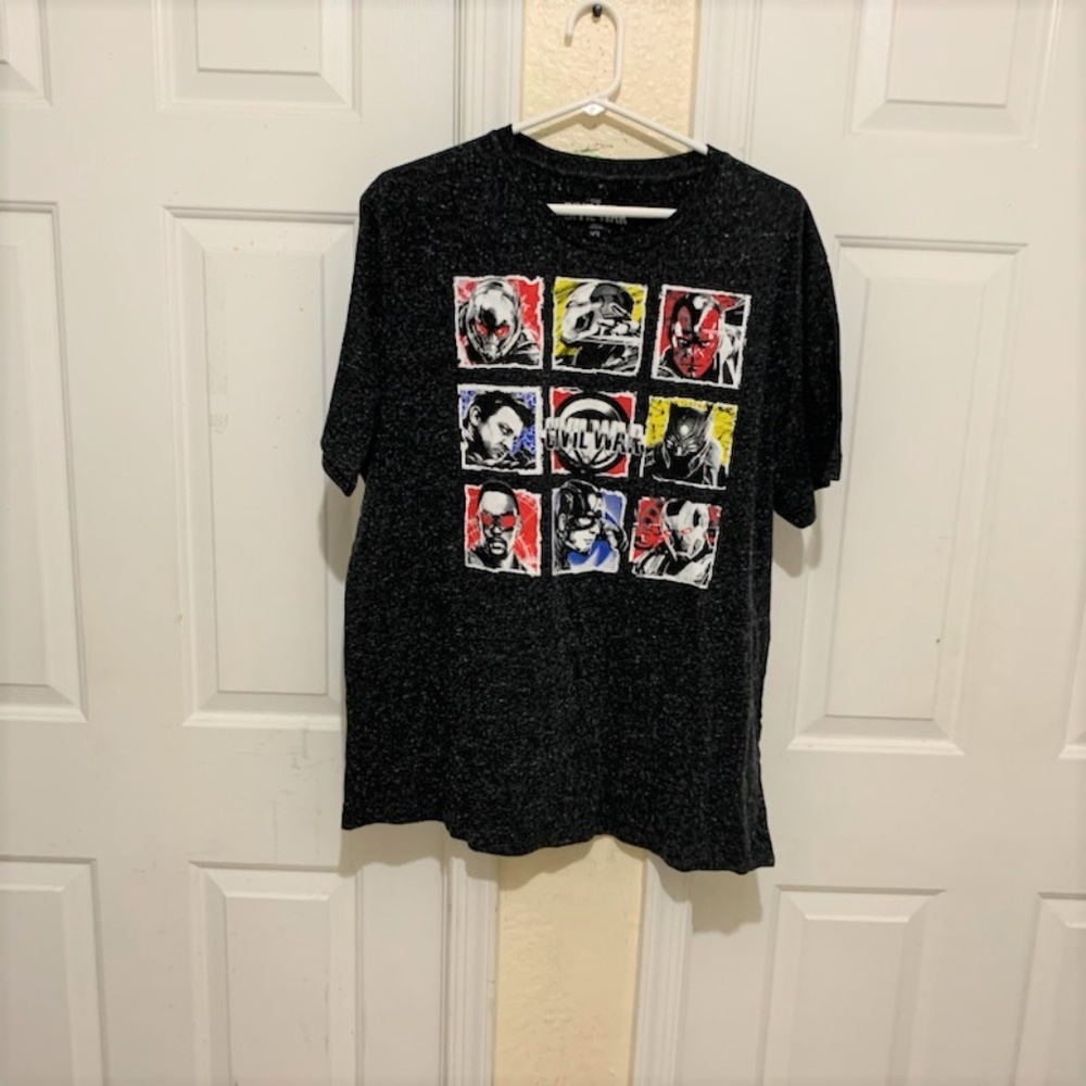 Civil War Captain America Marvel Character T Shirt